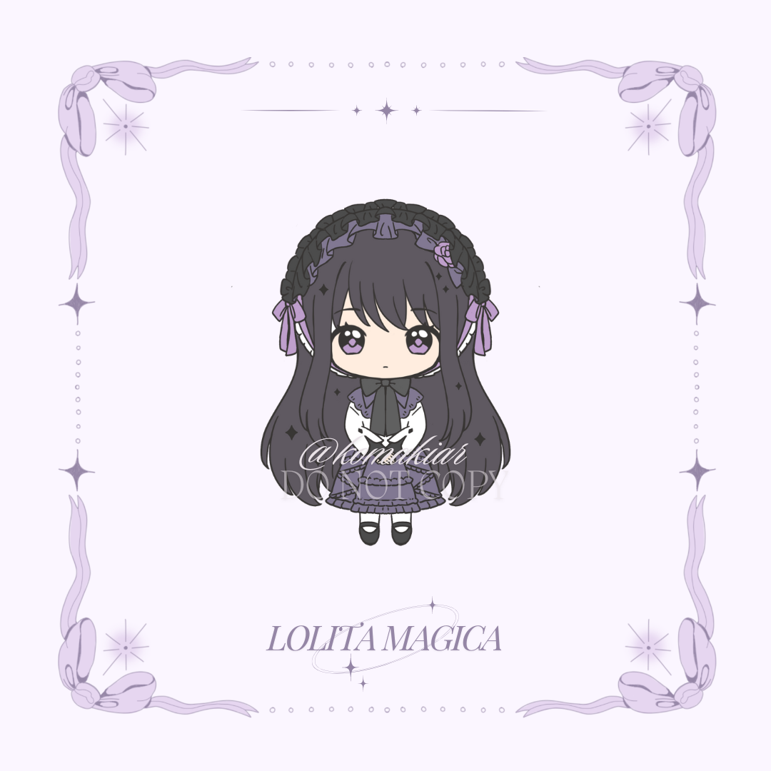 Madoka / Homura - Lolita Magica Enamel Pin Series