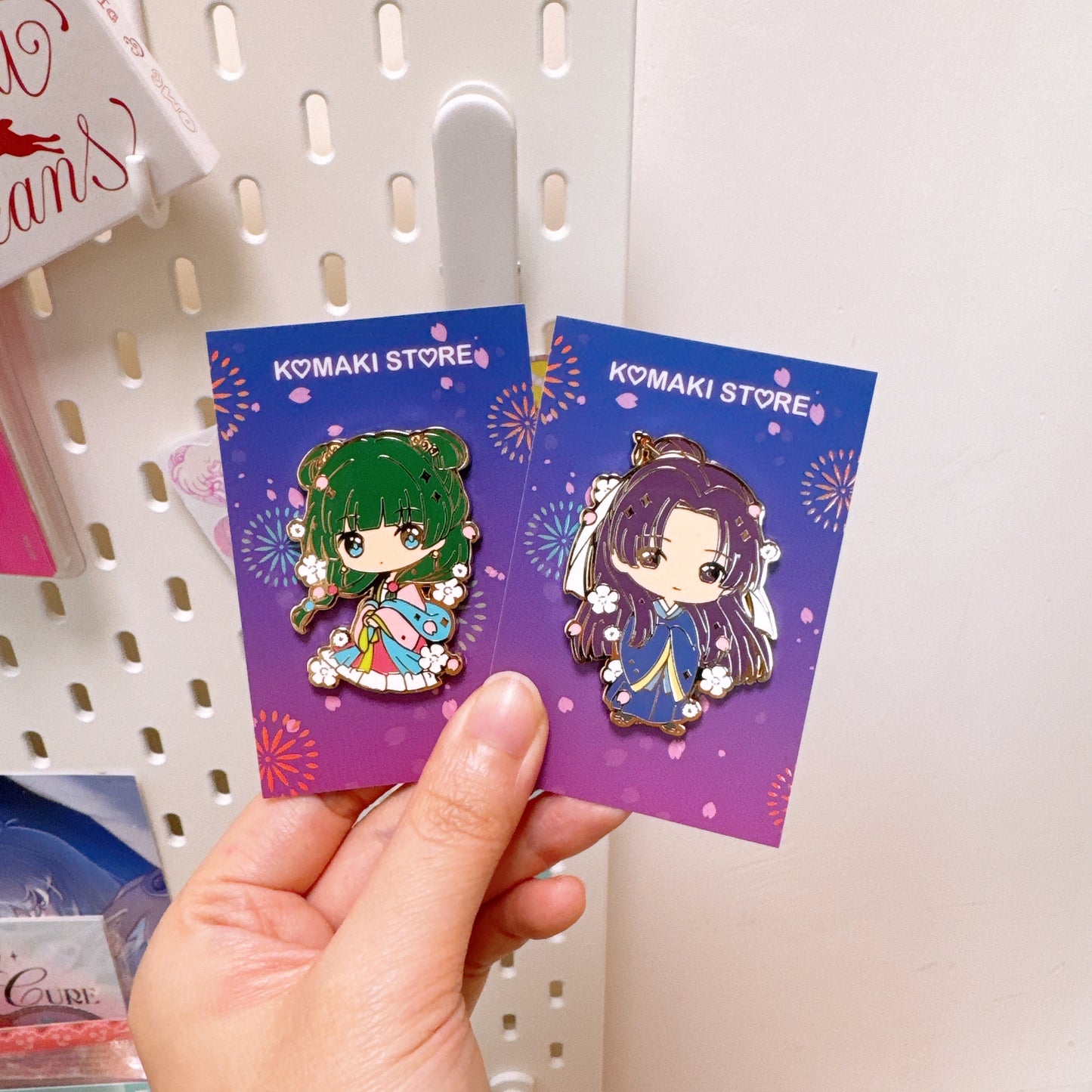 The Apothecary Diaries Spring Hanfu Enamel Pins – Maomao & Jinshi
