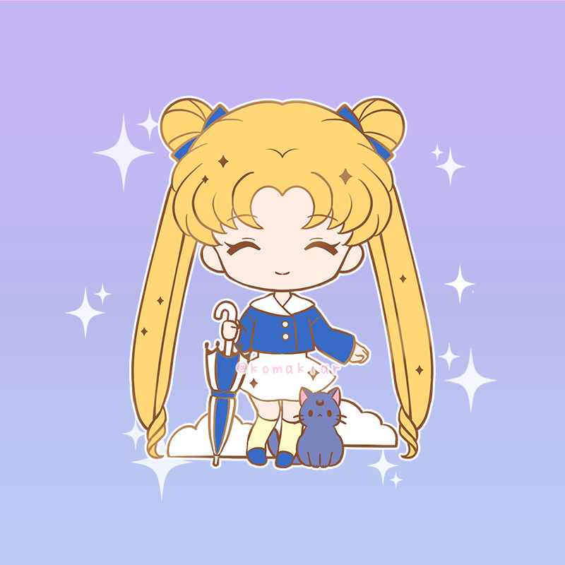 Rainy Day Usagi - Moonie Enamel Pin