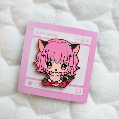 Tokyo Mew Mew Chibi Hug Enamel Pins – Ichigo