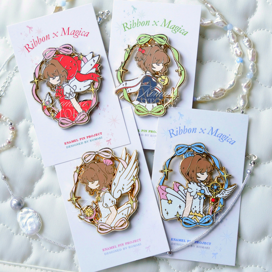 Cardcaptor Sakura Sakura – Ribbon x Magica Enamel Pin Series