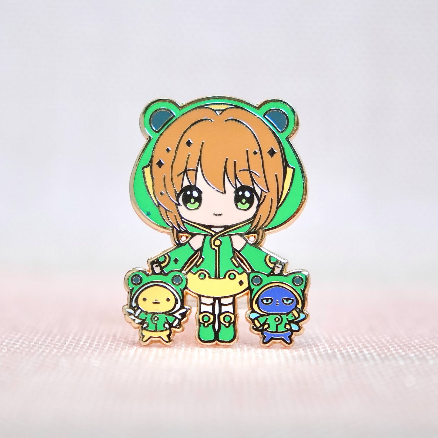 Cardcaptor Sakura Classic Magical Girls Enamel Pin – Froggy Raincoat