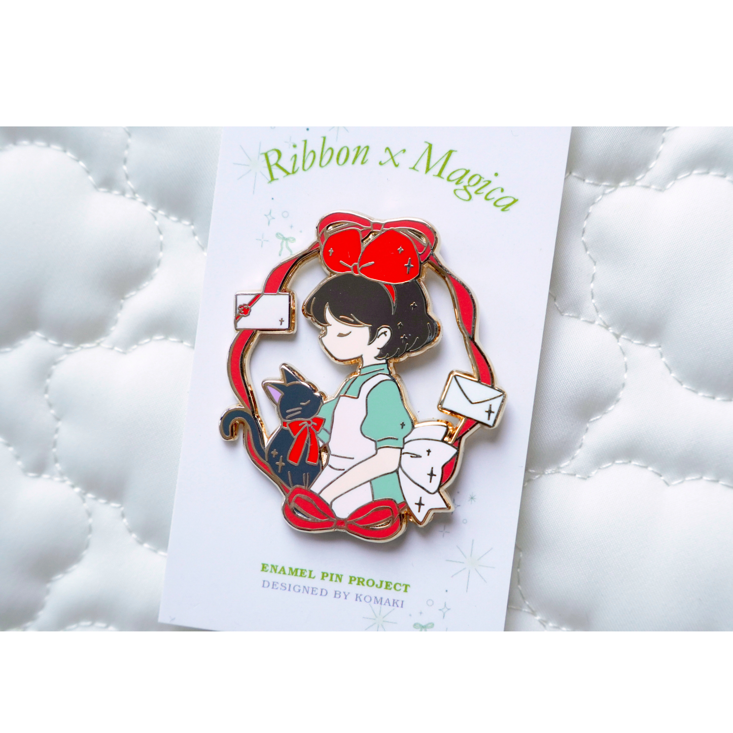 Kiki – Ribbon x Magica Enamel Pin Series