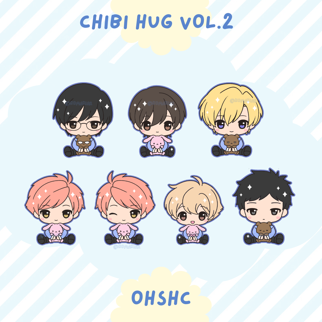 LAST CHANCE: Ouran High School Host Club Chibi Hug Enamel Pins – Hikaru & More