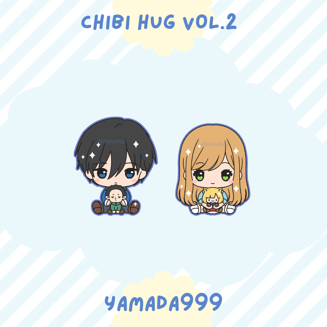 My Love Story with Yamada-kun at Lv999 Chibi Hug Enamel Pins – Akane & Yamada