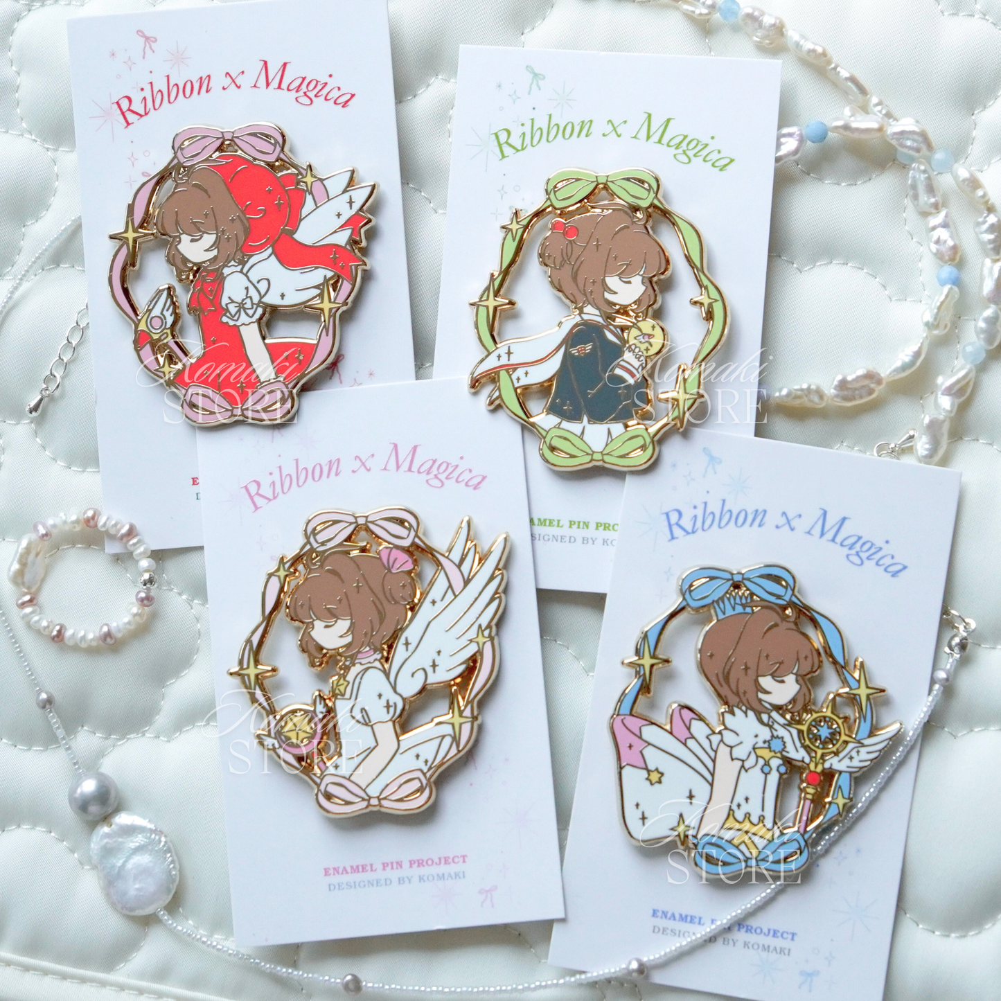 Cardcaptor Sakura Sakura – Ribbon x Magica Enamel Pin Series