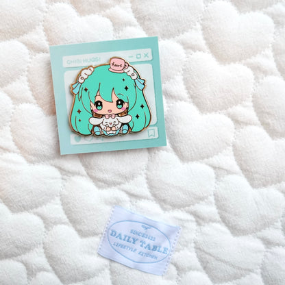 Vocaloid Chibi Hug Enamel Pins – Miku