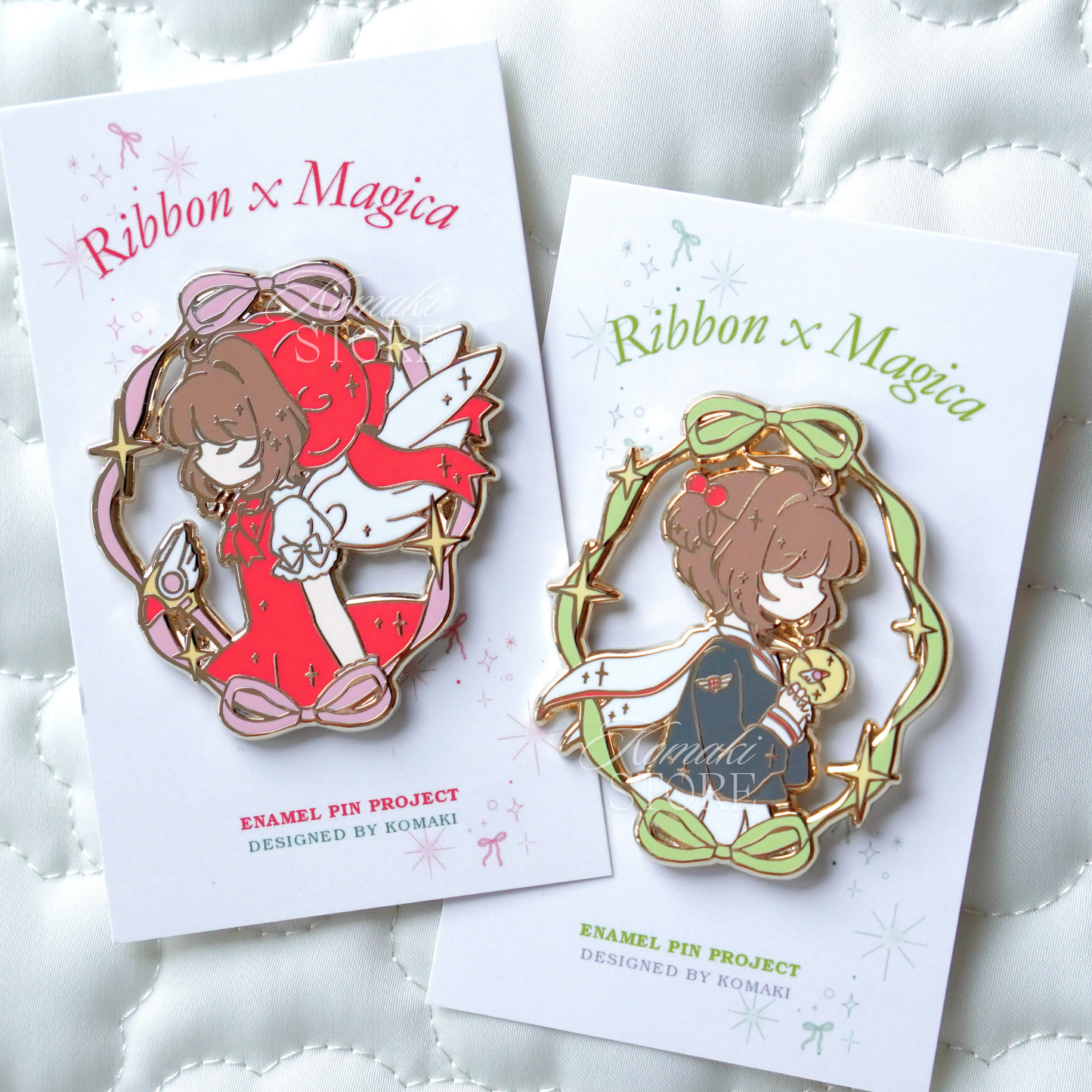Cardcaptor Sakura Sakura – Ribbon x Magica Enamel Pin Series