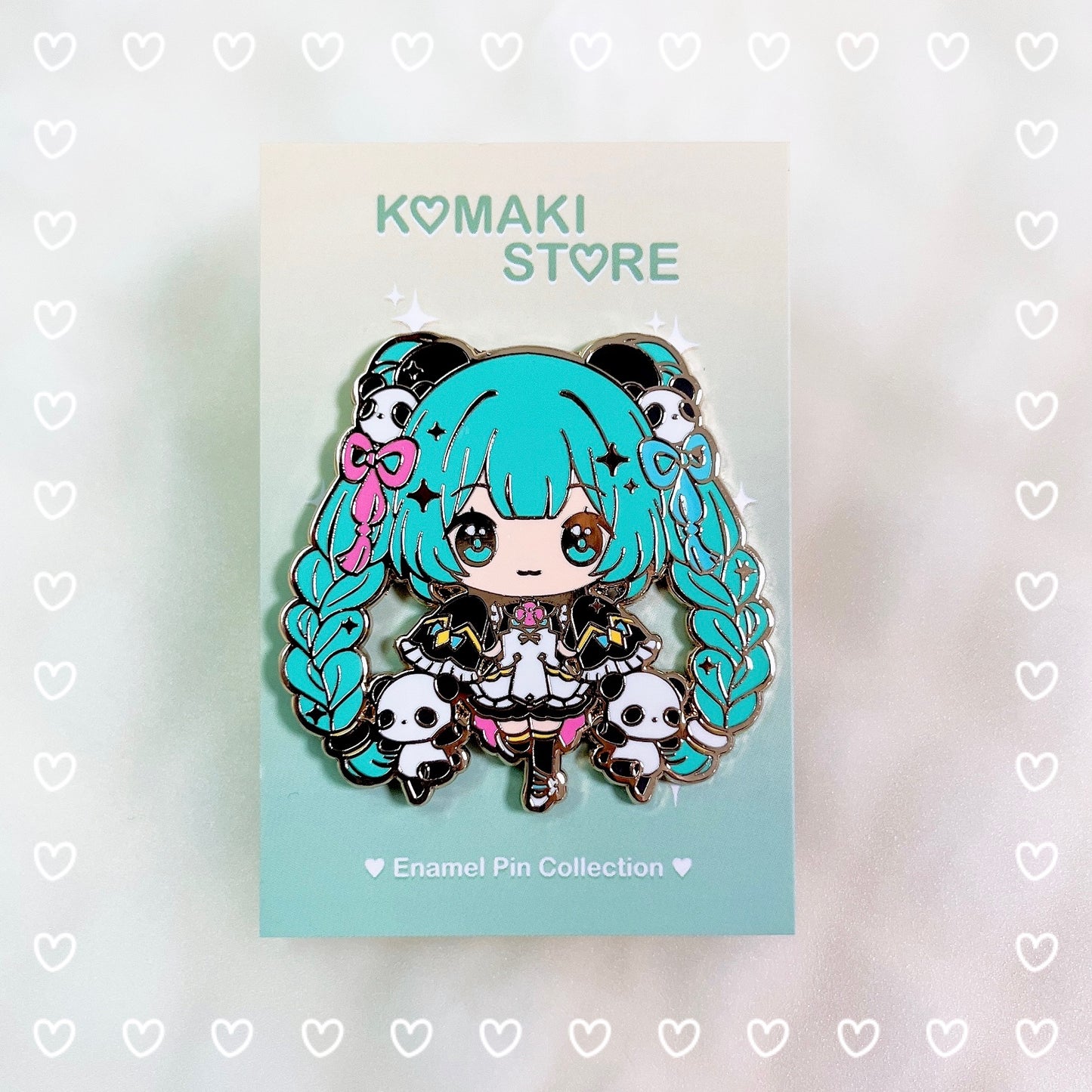 Panda Miku Virtual Vocalist Enamel Pin
