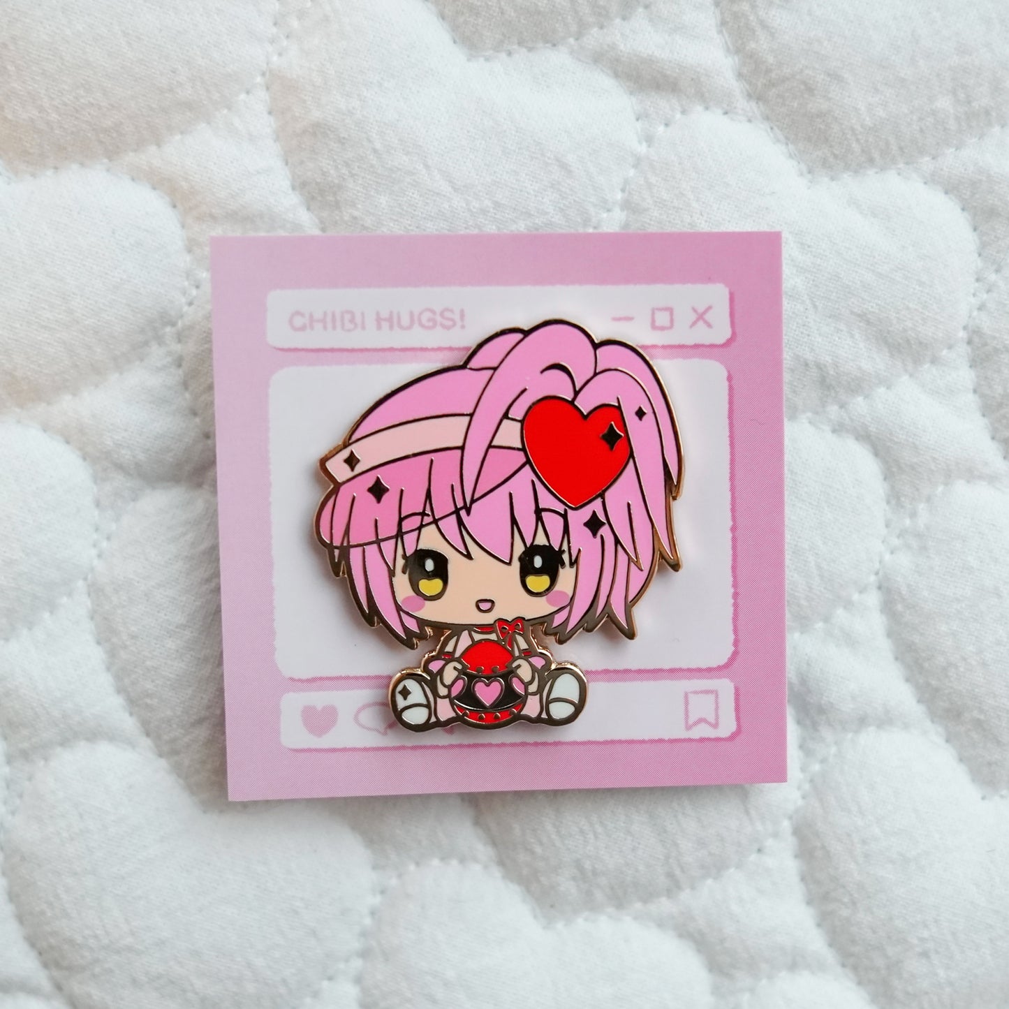 Shugo Chara Chibi Hug Enamel Pins – Amu, Ikuto & More