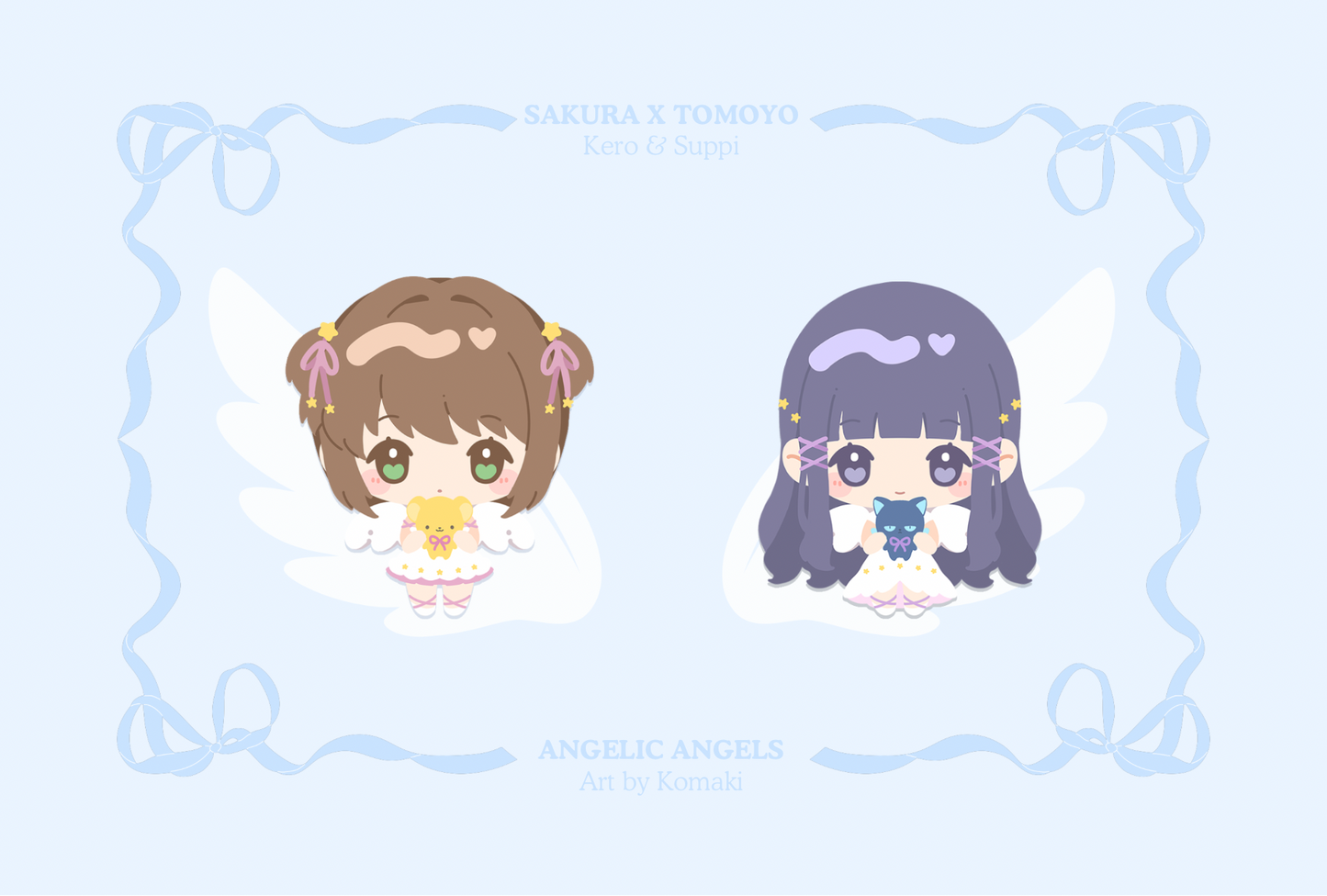 Angelic Angels - Sakura / Tomoyo Textured Postcard