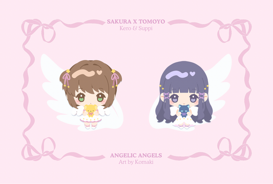 Angelic Angels - Sakura / Tomoyo Textured Postcard