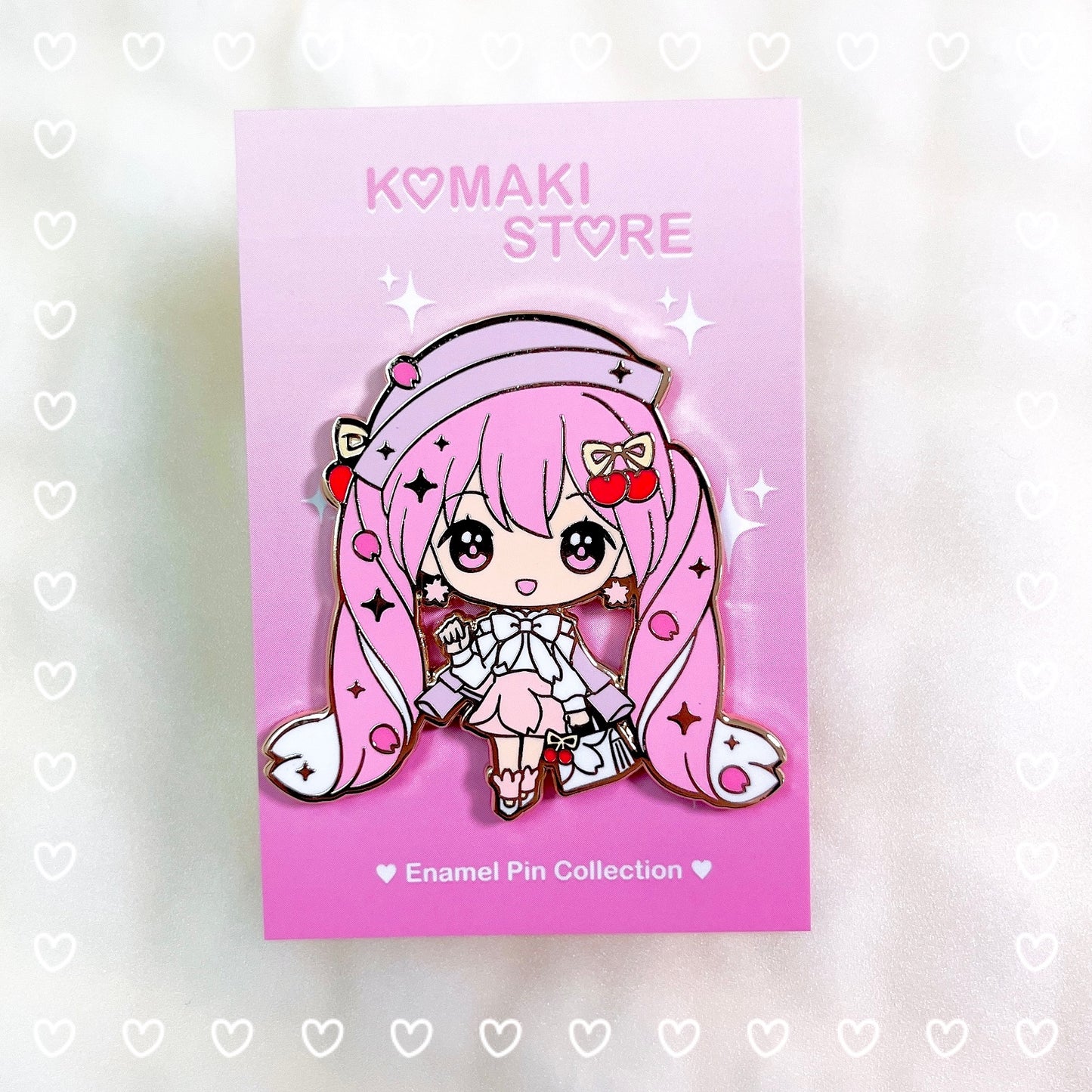 Sakura Hanami Miku Virtual Vocalist Enamel Pin