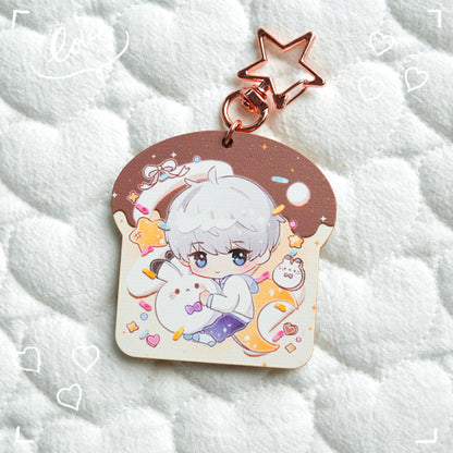 Love and Deepspace – Xavier Toast Wooden Keychain
