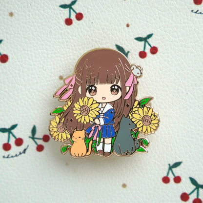 Fruits Basket Enamel Pin – Sunflower Tohru