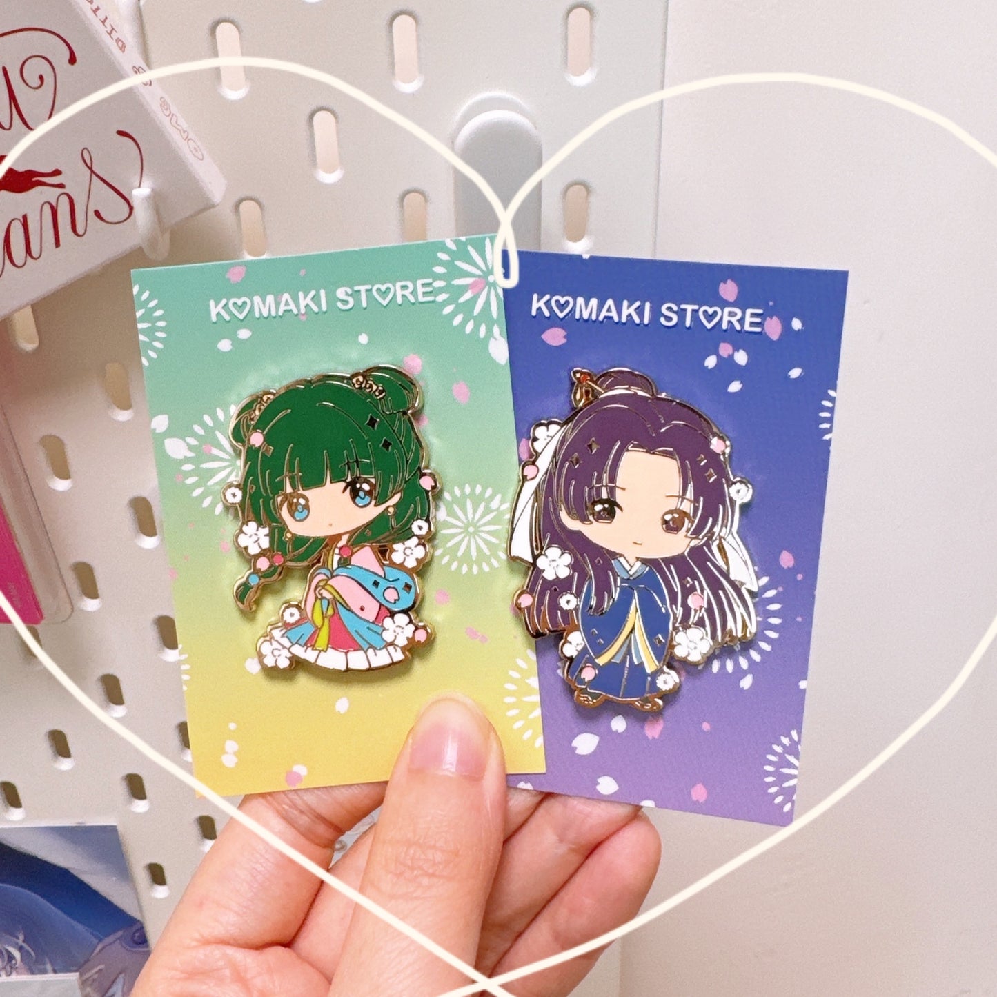 The Apothecary Diaries Spring Hanfu Enamel Pins – Maomao & Jinshi