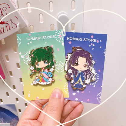 The Apothecary Diaries Spring Hanfu Enamel Pins – Maomao & Jinshi