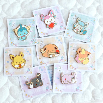 Baby Squad Eeveelution by Mooncake Pin