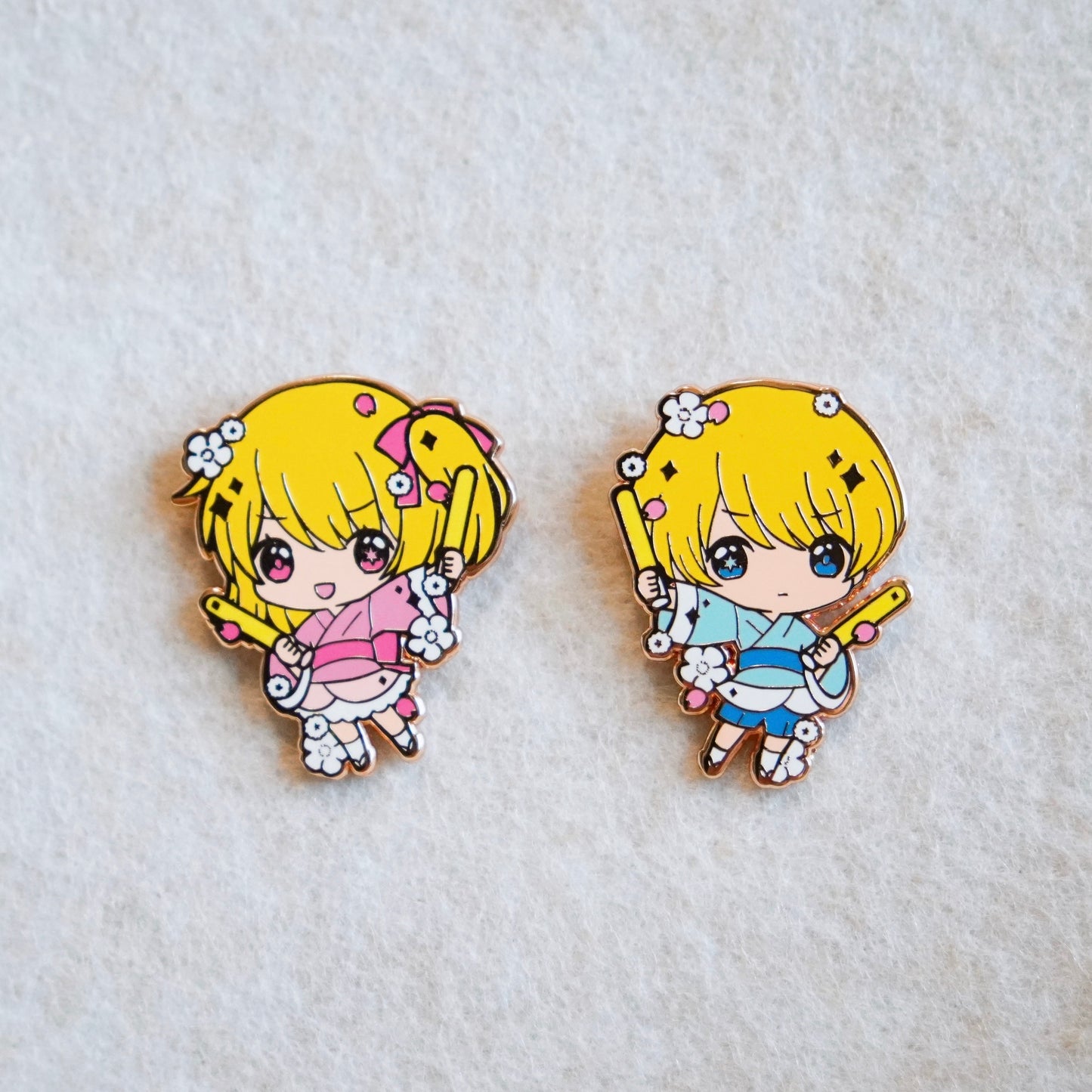 Oshi no Ko - Kimono / Yukata Enamel Pin Series
