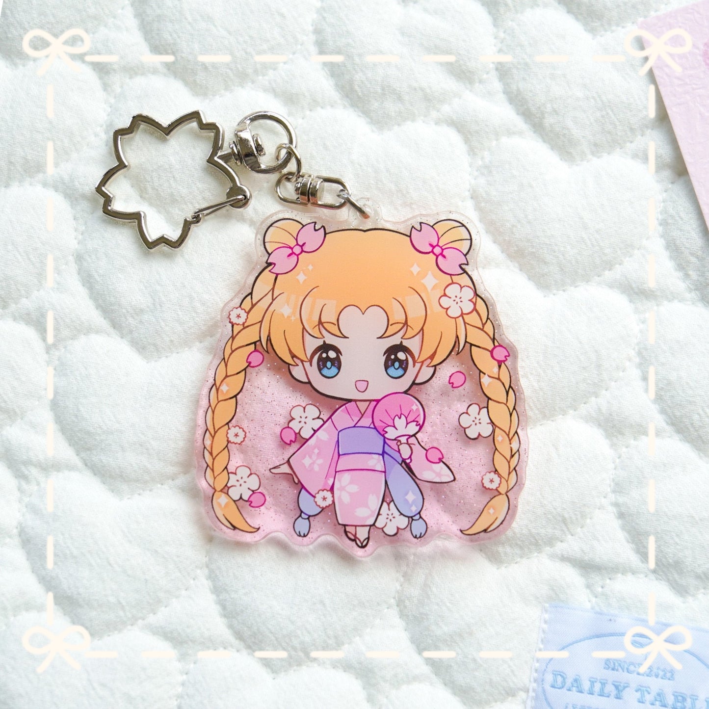 Yukata Usagi Acrylic Keychain - Moonie Series