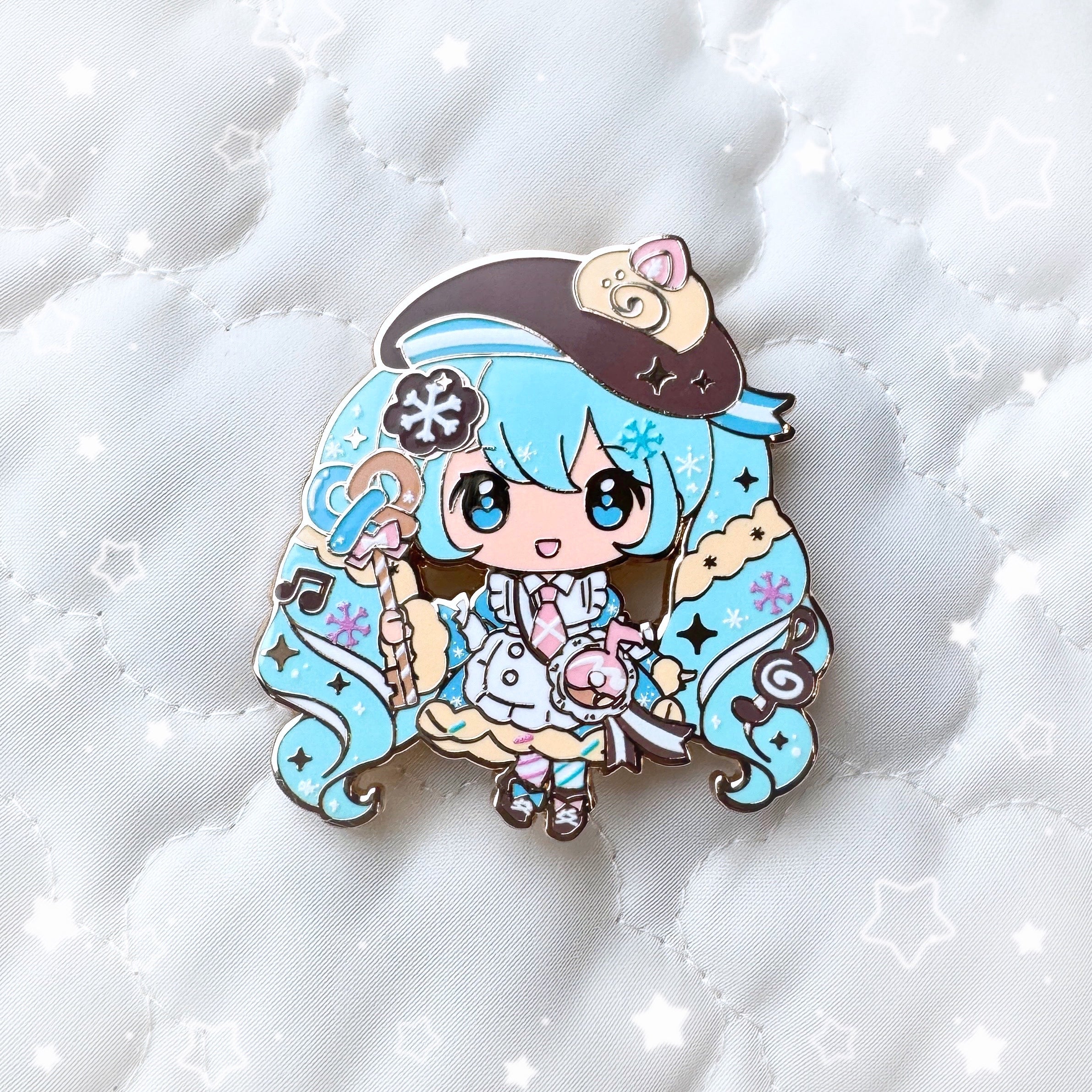 PREORDER: Sweet Snow Miku Enamel Pin | Komaki Store