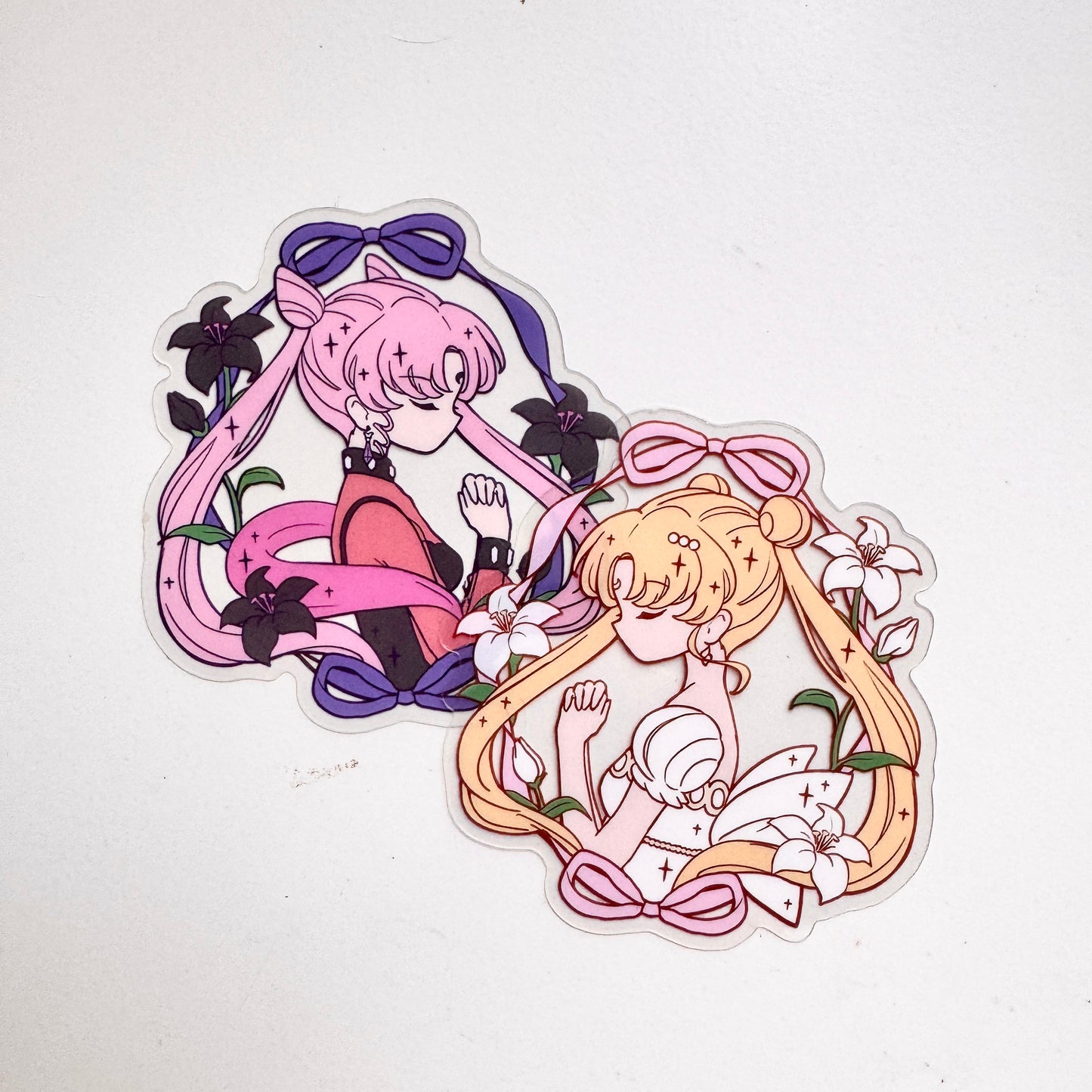 Magical Girls & Nostalgic Series – Ribbon x Magica Clear Sticker