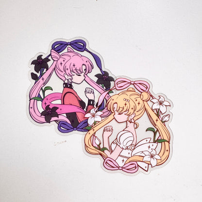 Magical Girls & Nostalgic Series – Ribbon x Magica Clear Sticker