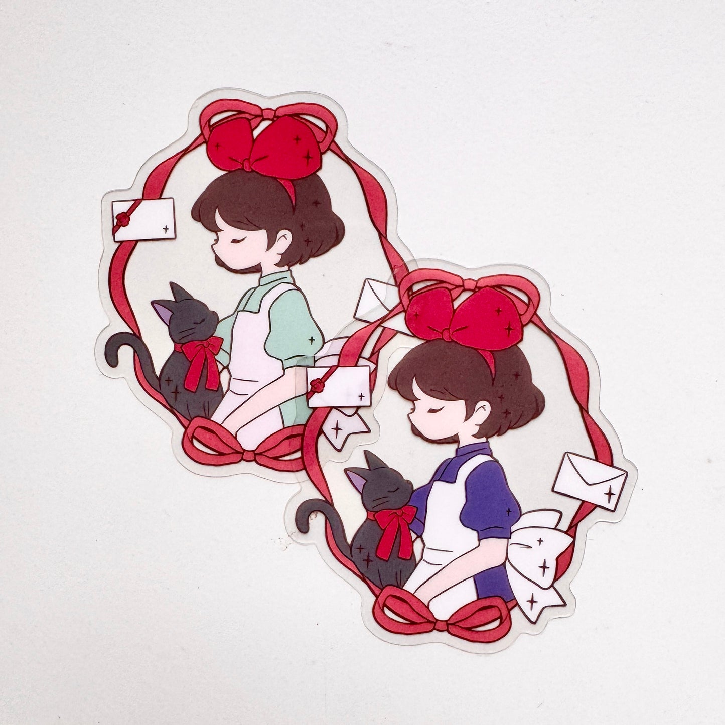 Magical Girls & Nostalgic Series – Ribbon x Magica Clear Sticker