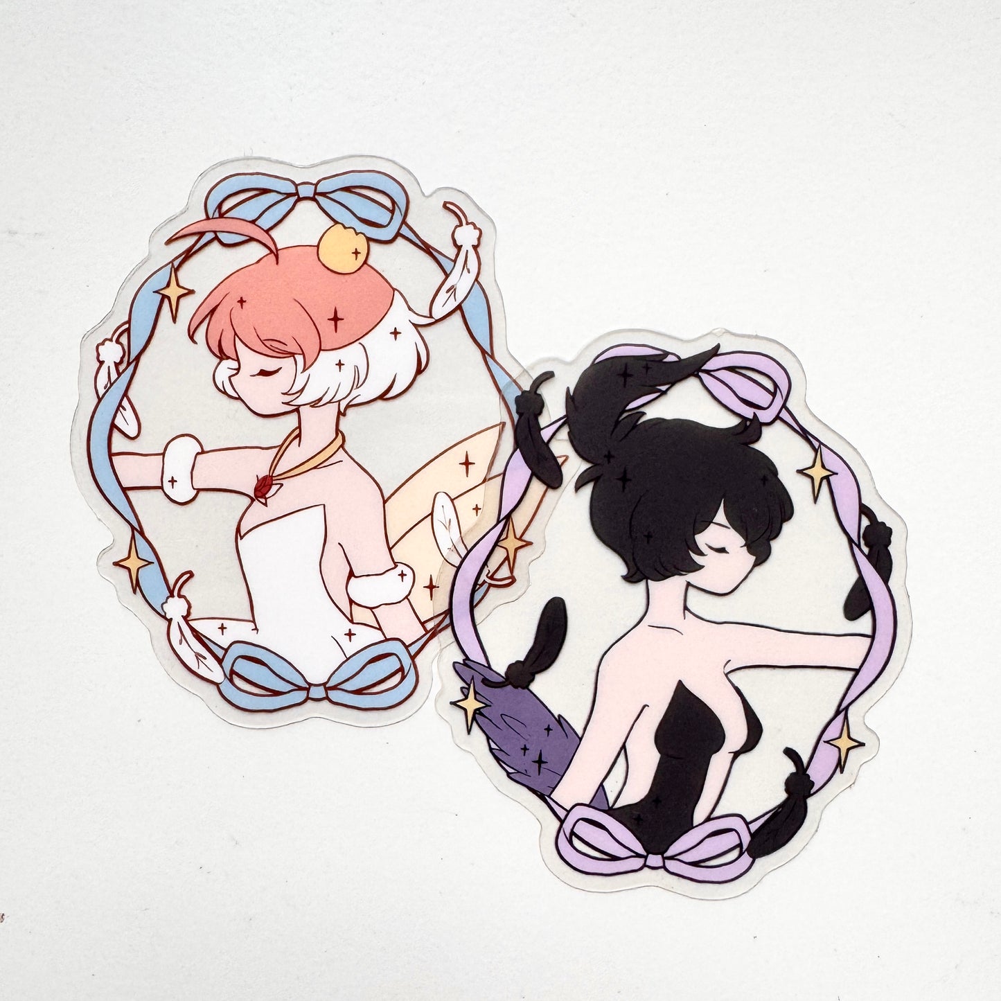 Magical Girls & Nostalgic Series – Ribbon x Magica Clear Sticker