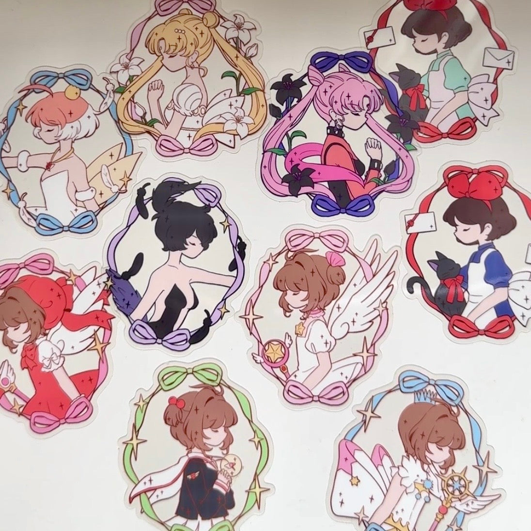 Magical Girls & Nostalgic Series – Ribbon x Magica Clear Sticker