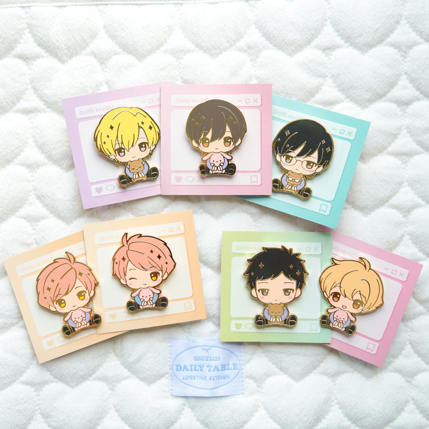 LAST CHANCE: Ouran High School Host Club Chibi Hug Enamel Pins – Hikaru & More