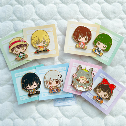 Nostalgia Movie Series Chibi Hug Enamel Pins – Howl & More