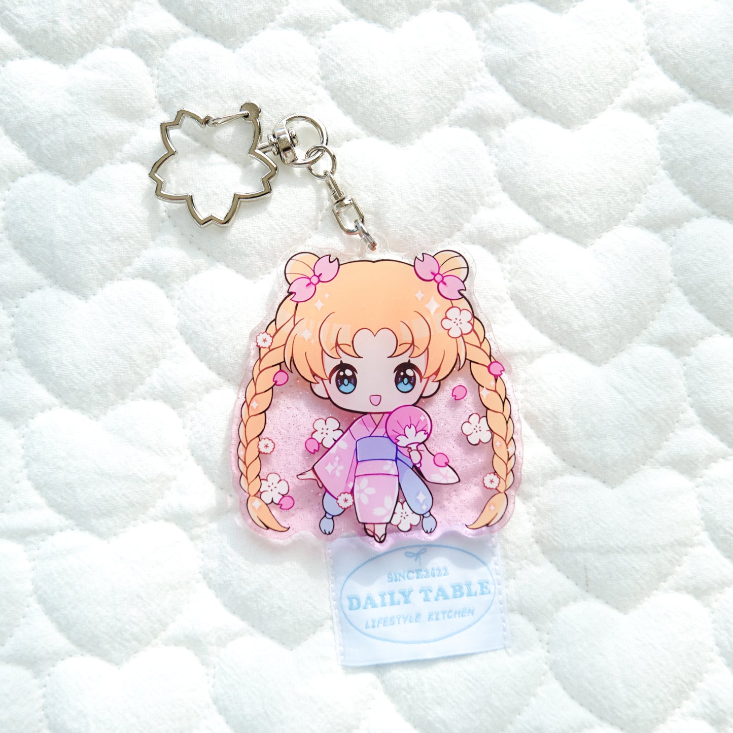 Yukata Usagi Acrylic Keychain - Moonie Series