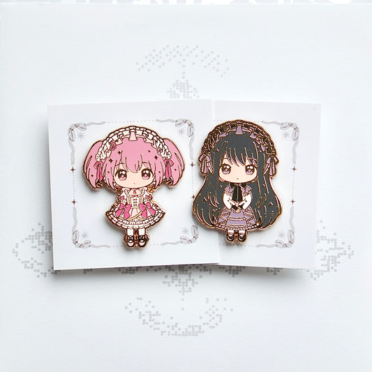 Madoka / Homura - Lolita Magica Enamel Pin Series