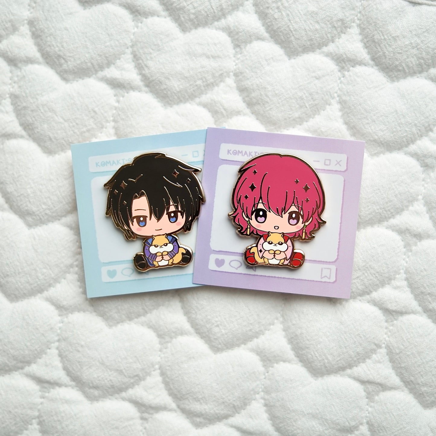 Yona of the Dawn Chibi Hug Enamel Pins – Yona & Hak