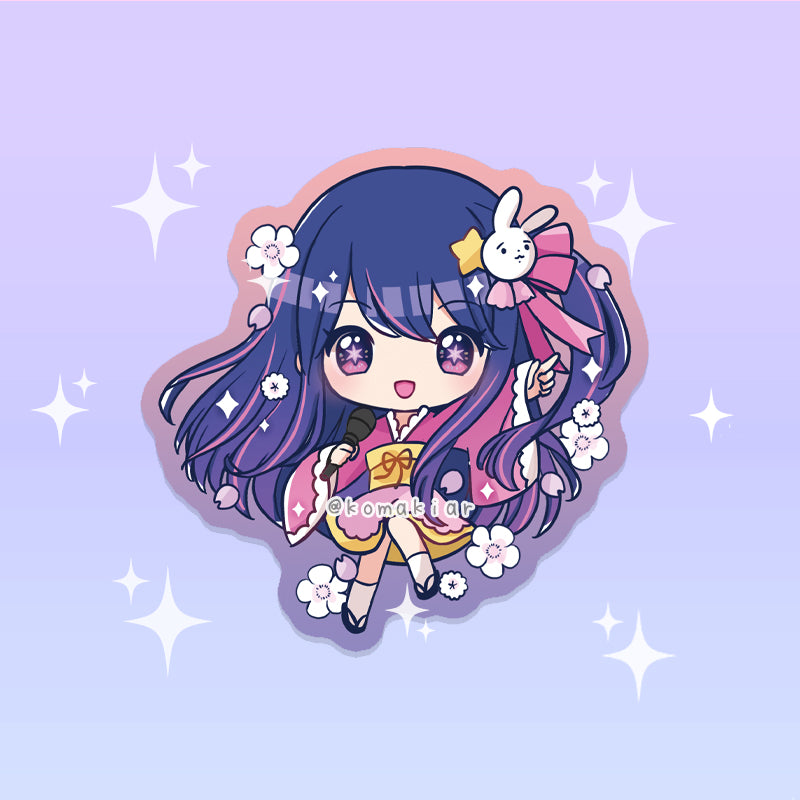Kimono Ai, Ruby & Aqua – Oshi no Ko Sticker