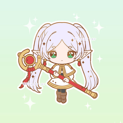 Frieren: Beyond Journey’s End Classic Magical Girls Enamel Pin – Fairy Frieren