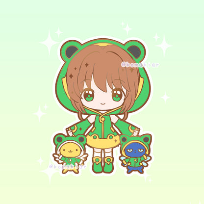 Cardcaptor Sakura Classic Magical Girls Enamel Pin – Froggy Raincoat