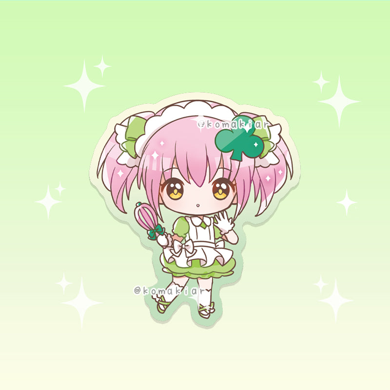 Amulet Clover sticker from Shugo Chara, vinyl finish