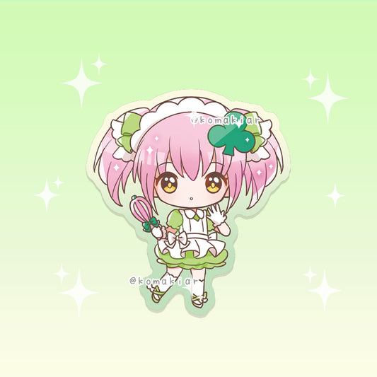 Amulet Clover sticker from Shugo Chara, vinyl finish