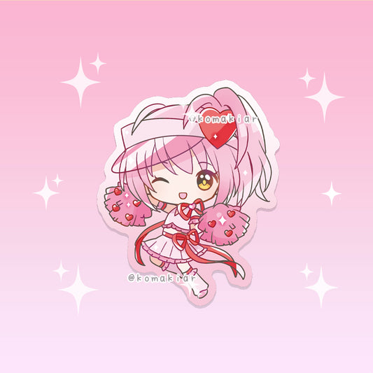 Amulet Heart sticker from Shugo Chara, vinyl finish