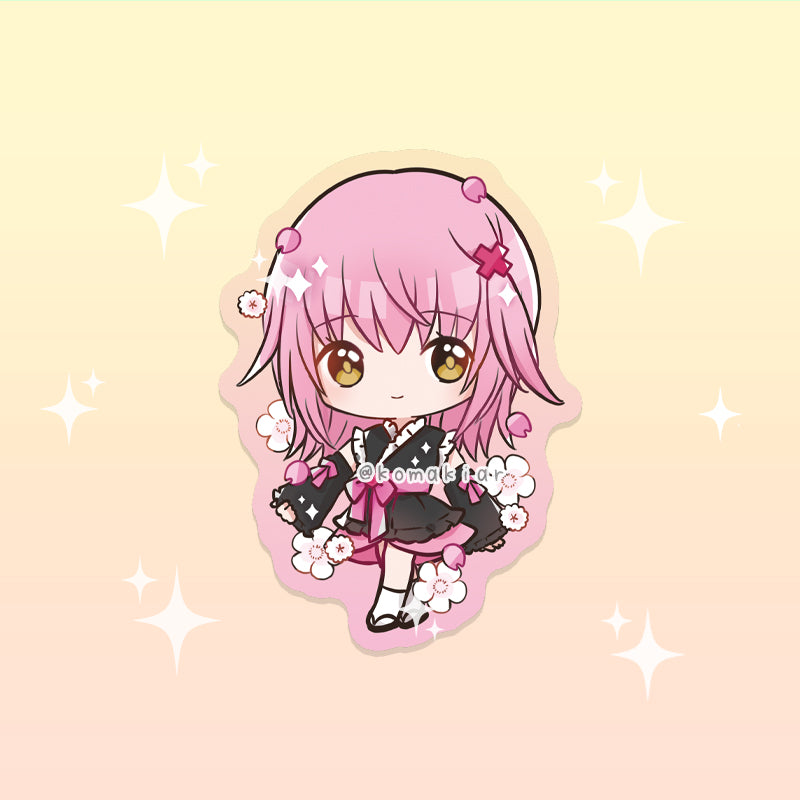 Kimono Amu & Ikuto sticker from Shugo Chara, vinyl finish