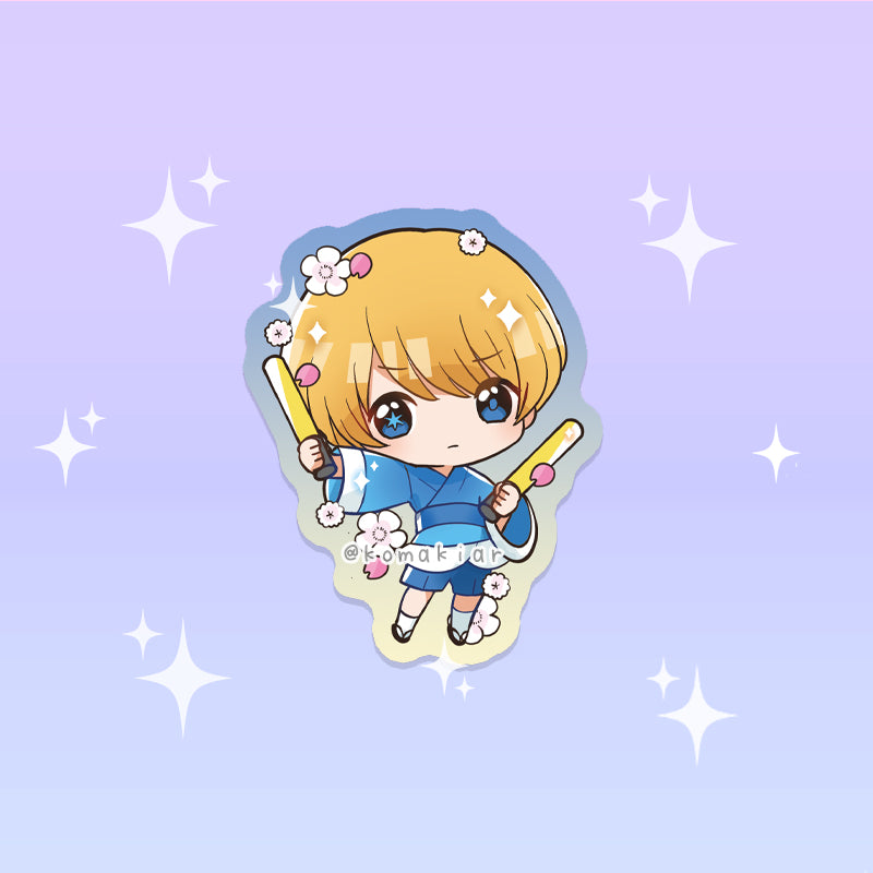 Kimono Ai, Ruby & Aqua – Oshi no Ko Sticker