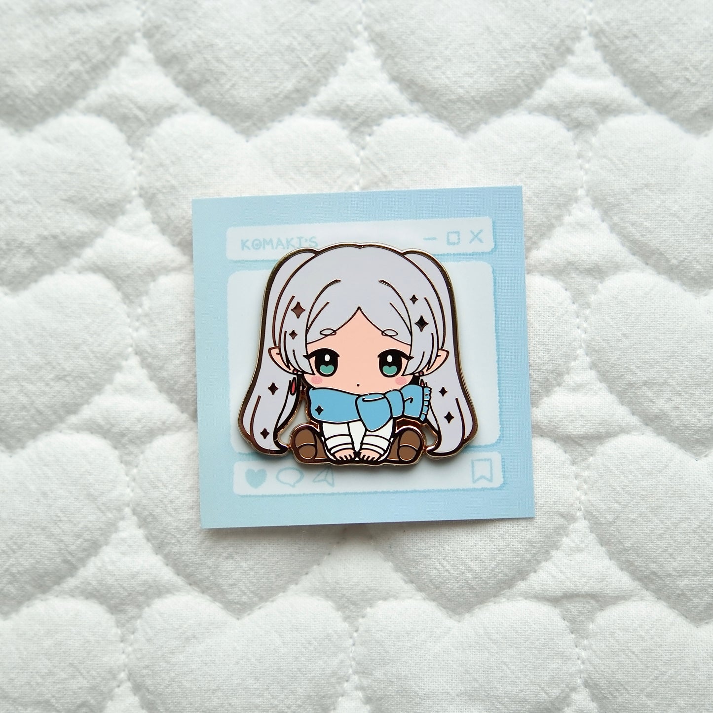 Frieren Chibi Hug Enamel Pins – Frieren, Himmel, Fern & Stark