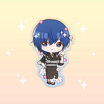 Kimono Amu & Ikuto sticker from Shugo Chara, vinyl finish