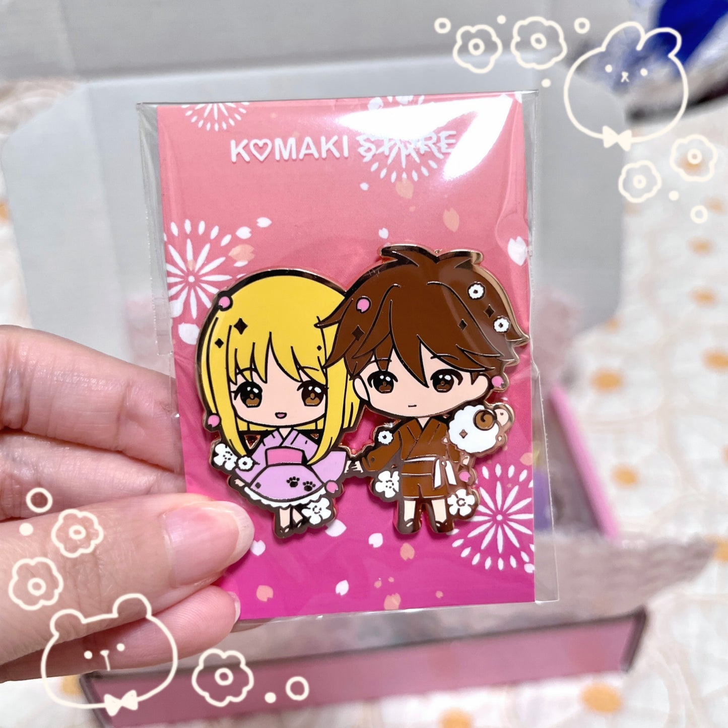 Fruits Basket Kimono Enamel Pin – Tohru, Zodiacs and Friends