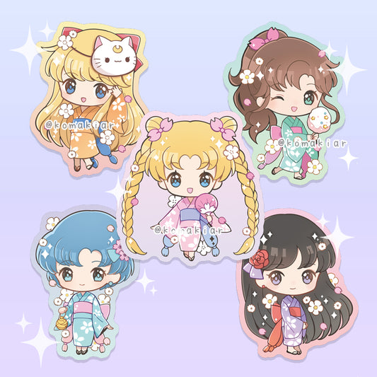 Yukata Moon & Inner Scouts – Moonie Series Sticker