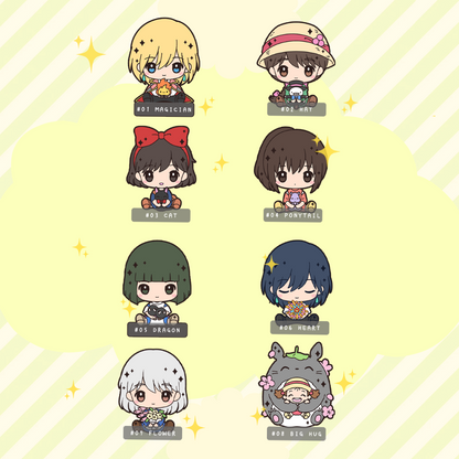 Nostalgia Movie Series Chibi Hug Enamel Pins – Howl & More