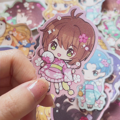 Yukata Moon & Inner Scouts – Moonie Series Sticker