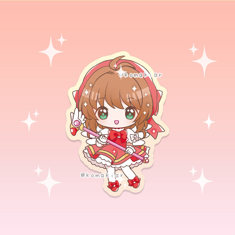 Catch Me Sakura Cardcaptor Sakura sticker, vinyl finish